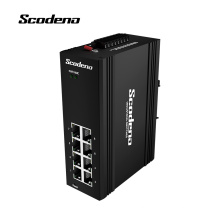 10/100/1000 Mbit/s 8 Ports Gigabit IP40 Industrial Grade POE CCTV -Kamera Ethernet Network Switch